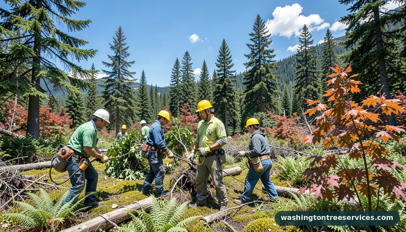 sky guys - tree service equipment and crew in Washington