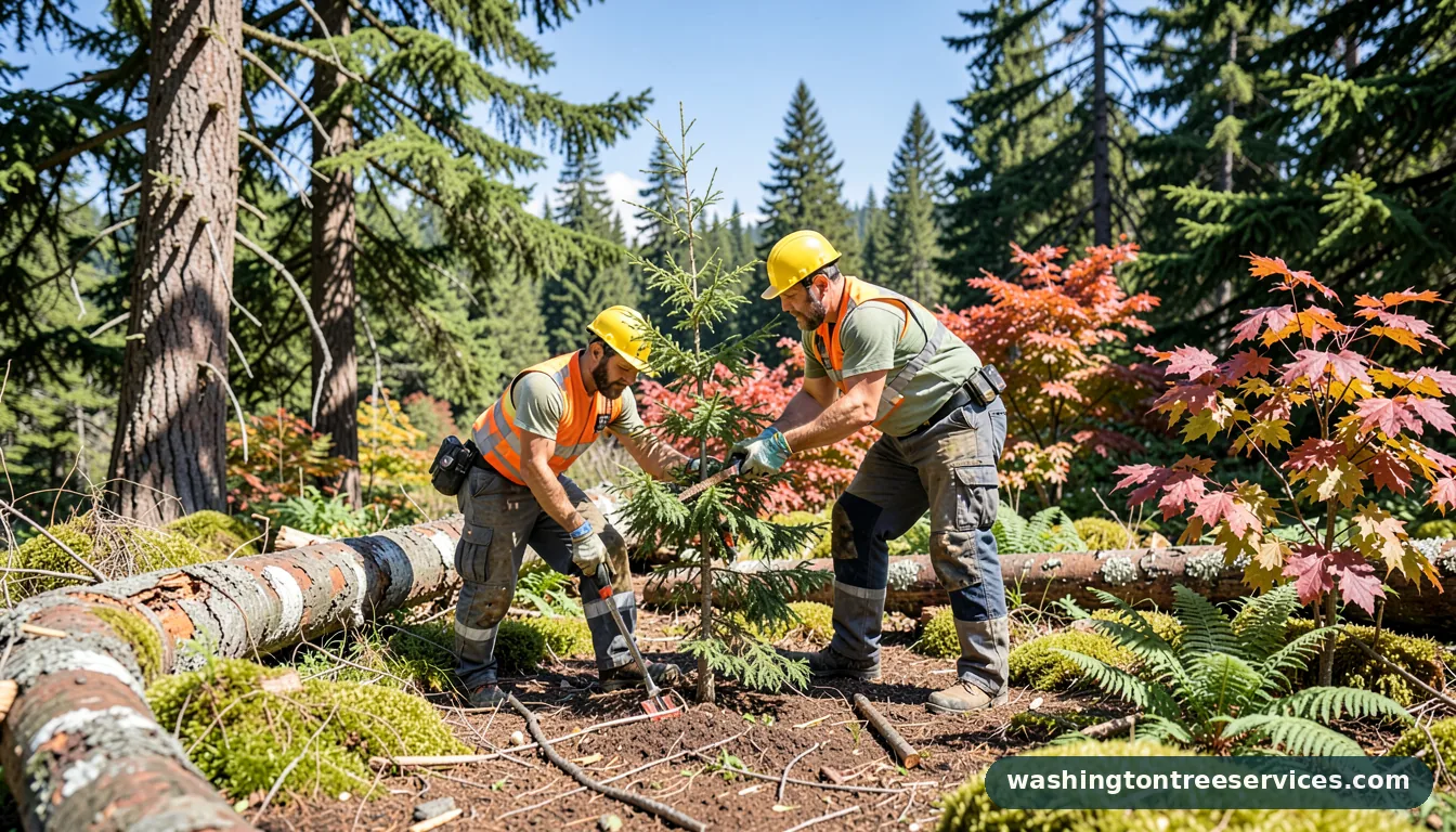 Professional equipment for small tree trimming in Washington small tree trimming - tree service equipment and crew in Washington