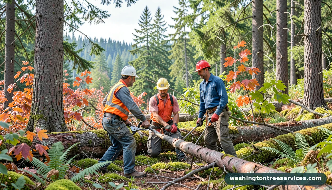 Certified arborists handling snohomish county tree removal in Washington snohomish county tree removal - certified arborists at work in Washington