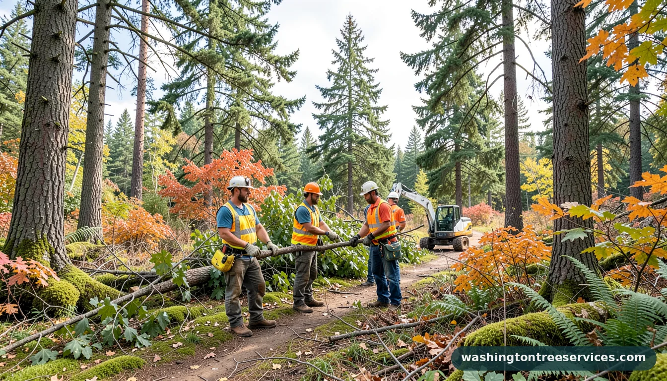 Professional equipment for snohomish county tree removal in Washington snohomish county tree removal - tree service equipment and crew in Washington