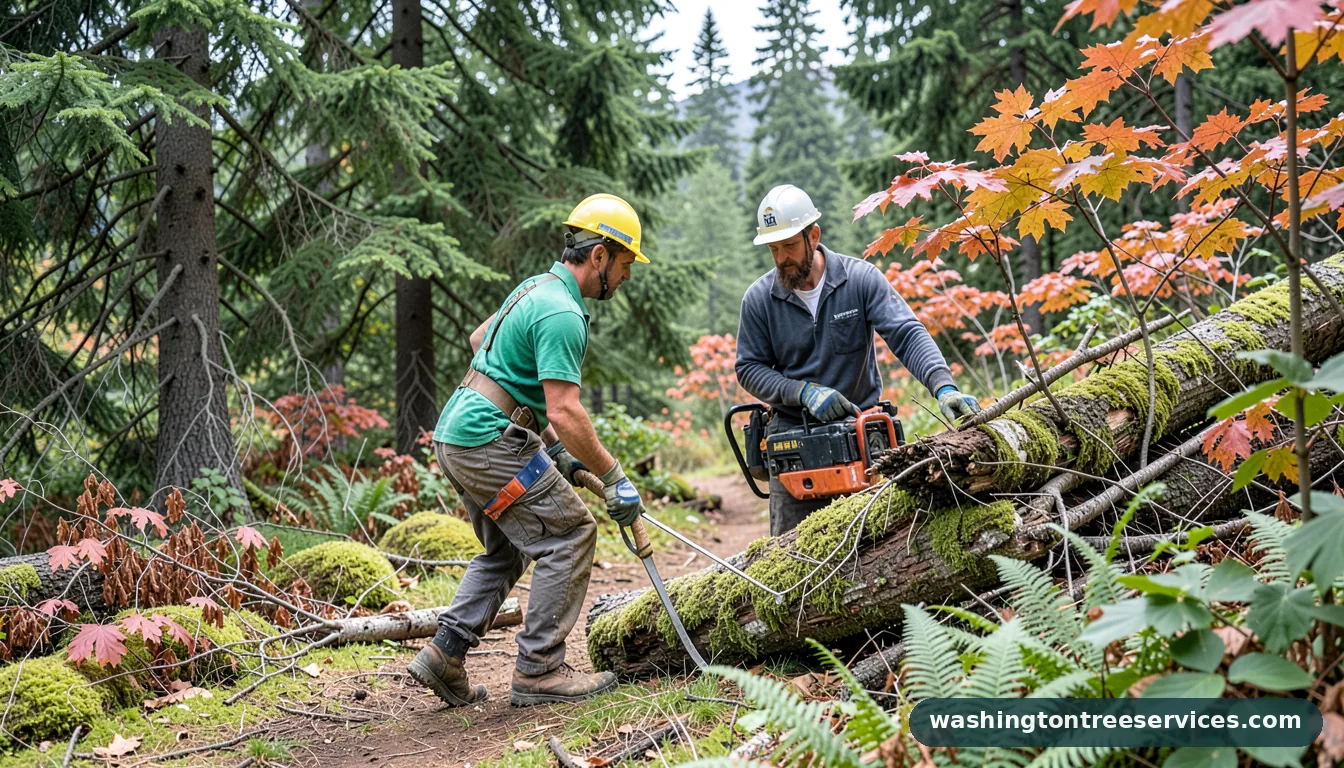Certified arborists handling snohomish tree service in Washington snohomish tree service - certified arborists at work in Washington