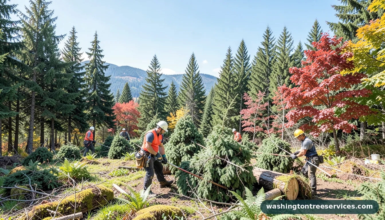 snoqualmie pass christmas tree cutting - professional tree service in Washington