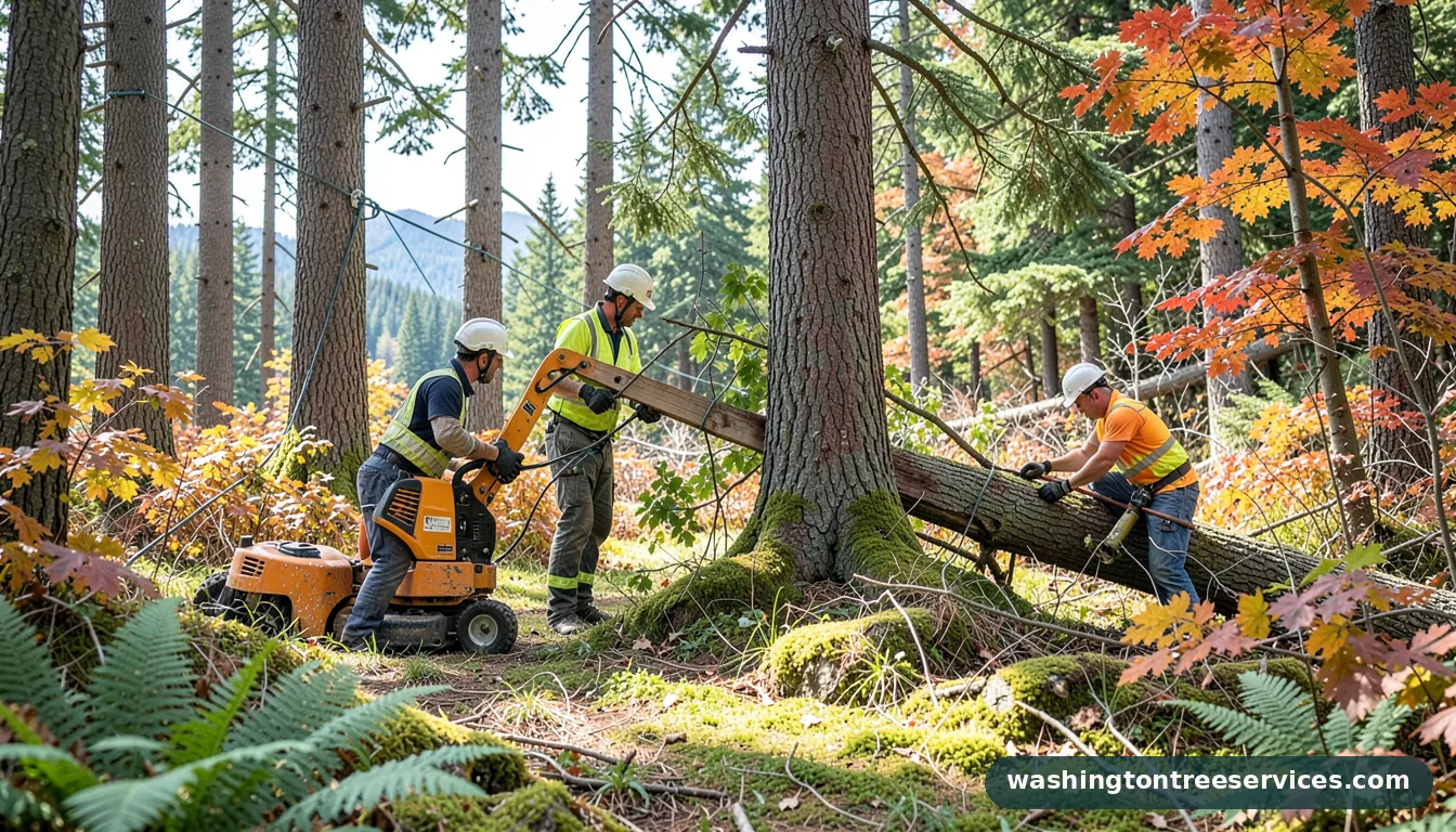 speed line tree removal - tree service equipment and crew in Washington