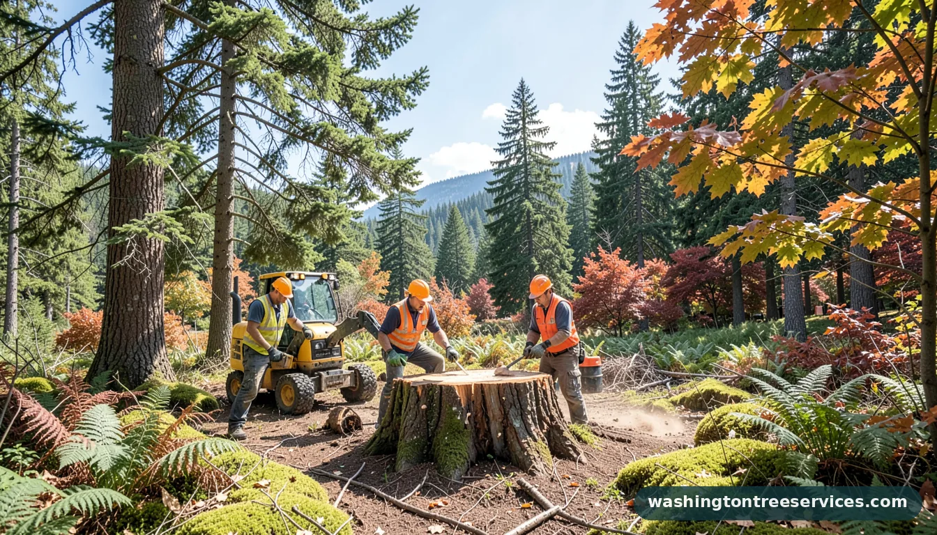 stump grinding bothell - professional tree service in Washington