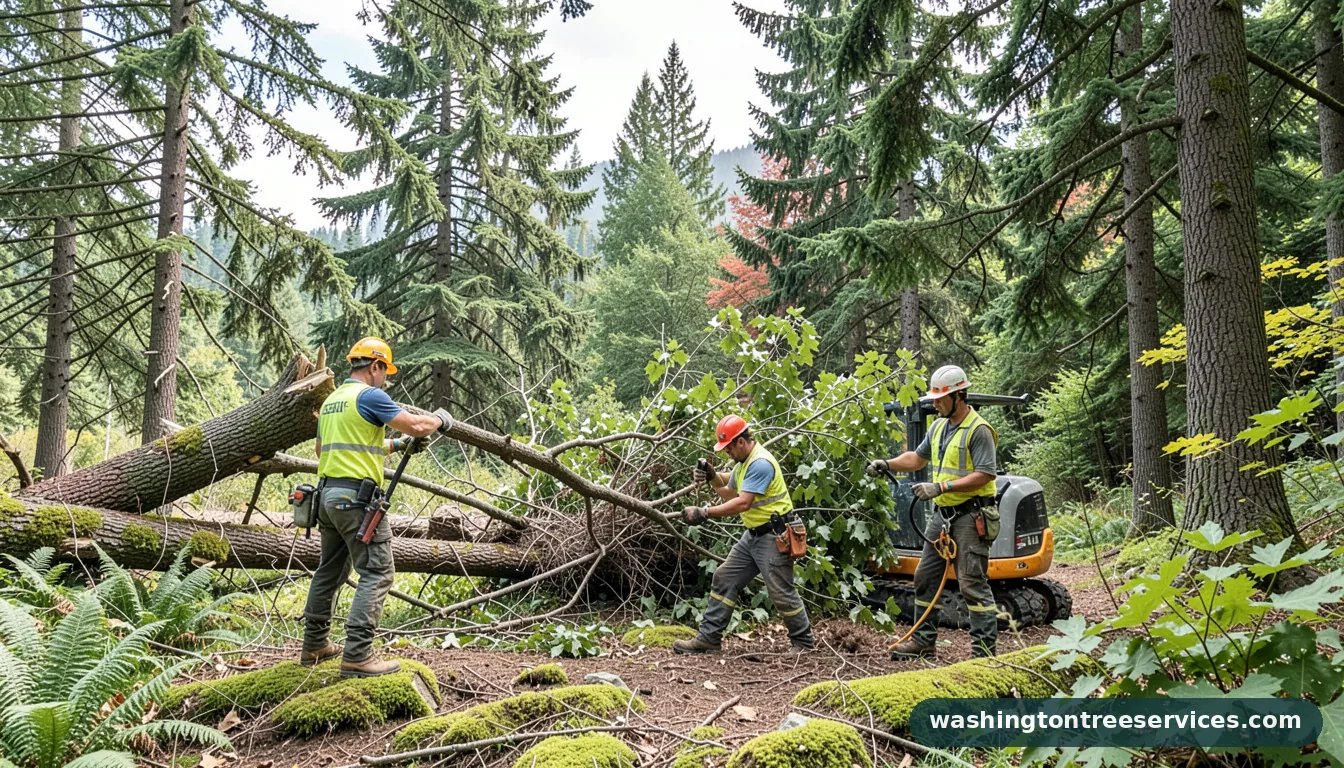 tacoma tree removal - completed tree work by Washington Tree Services