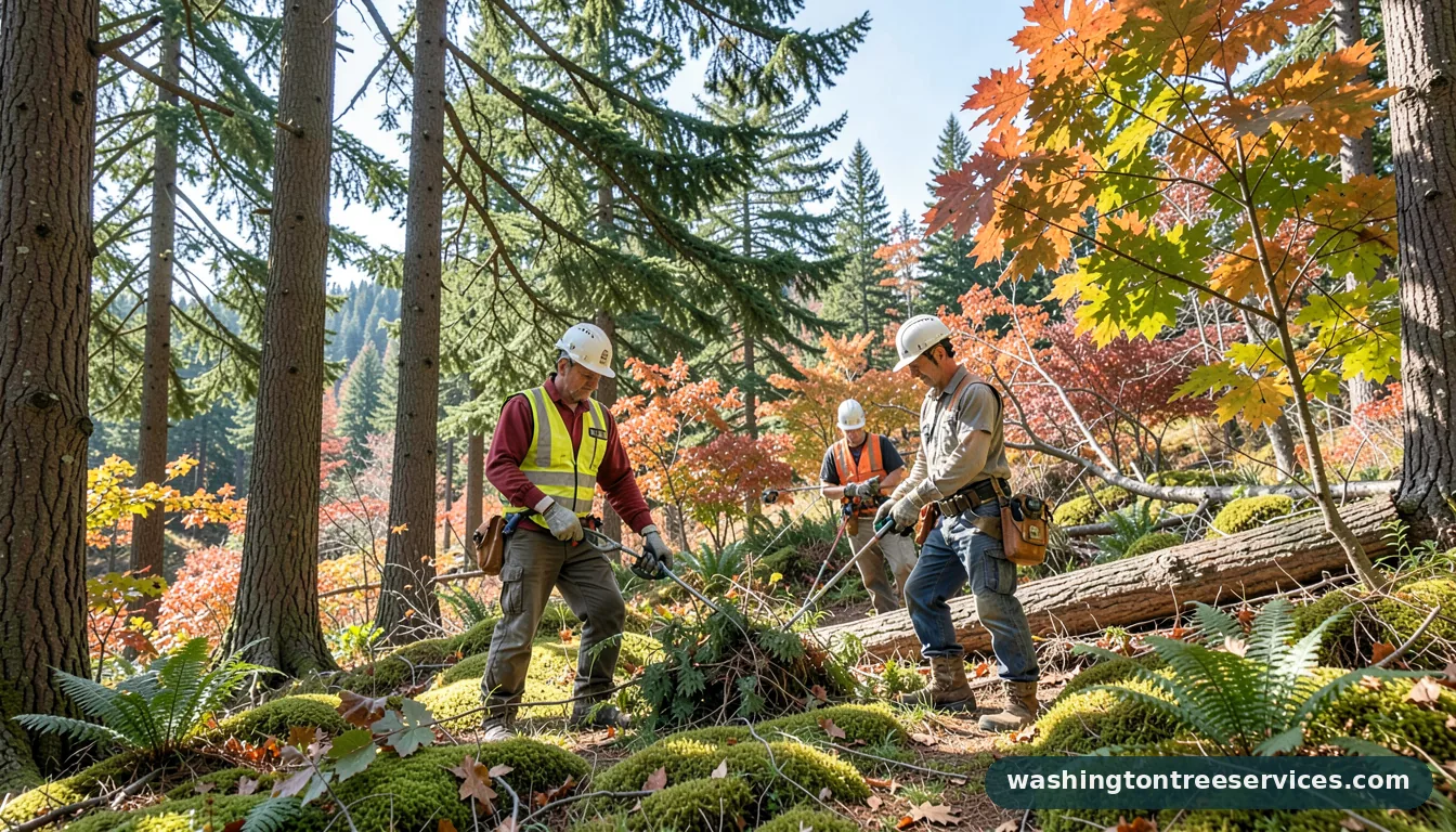 Certified arborists handling tacoma tree service in Washington tacoma tree service - certified arborists at work in Washington