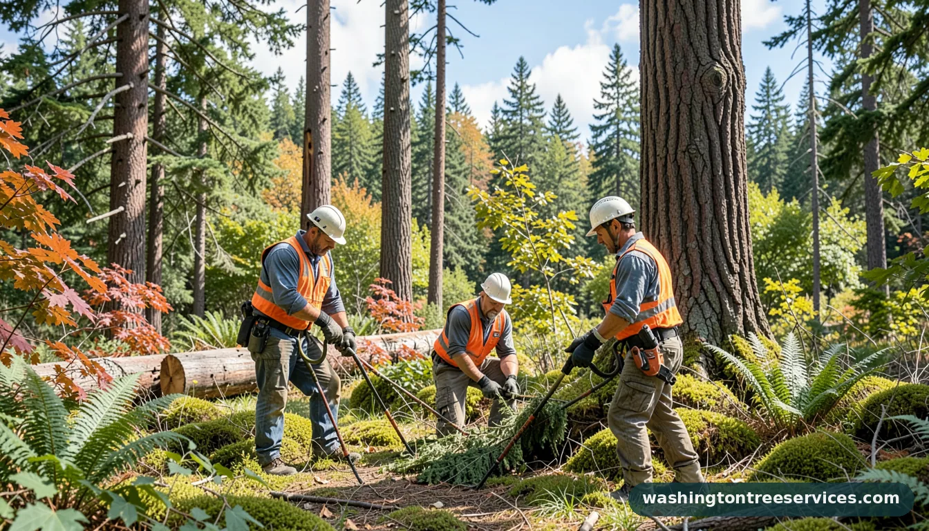 Professional equipment for tacoma tree service in Washington tacoma tree service - tree service equipment and crew in Washington
