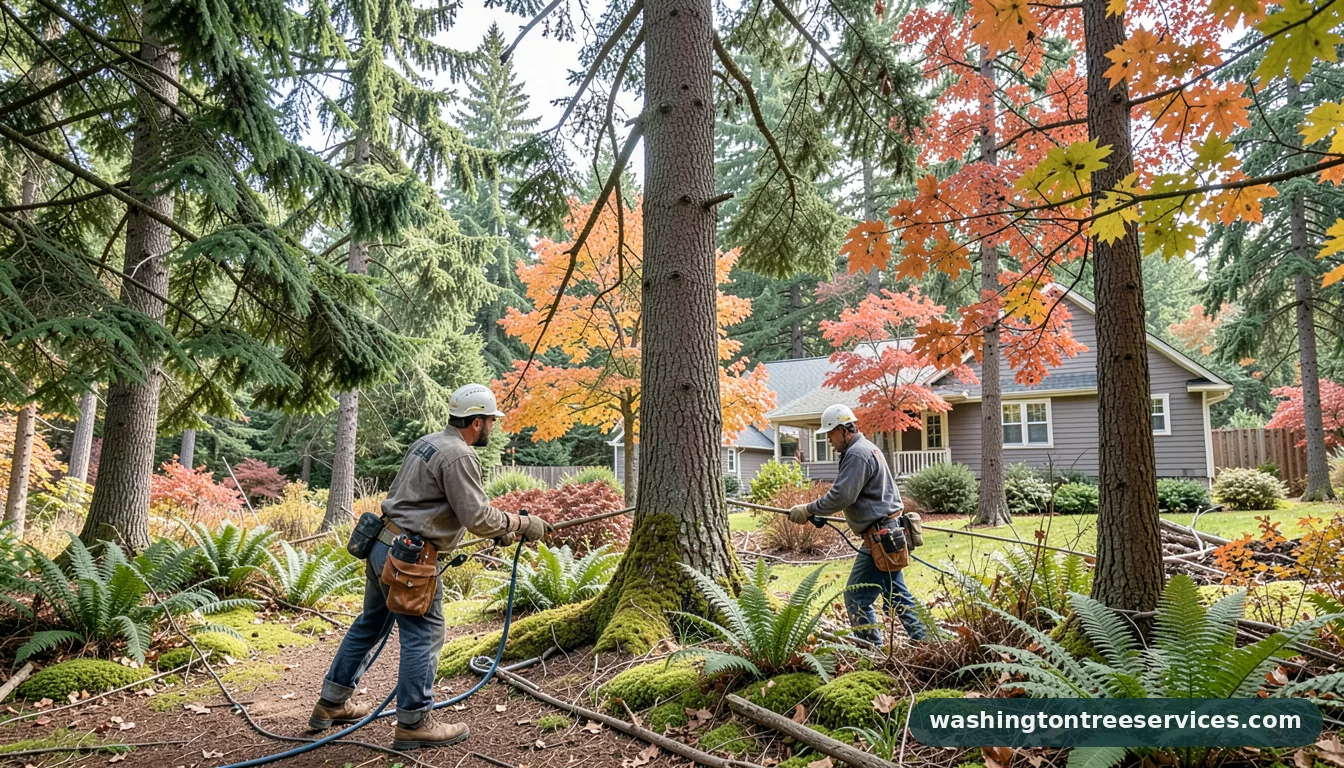 Completed tacoma tree trimming project by Washington Tree Services tacoma tree trimming - completed tree work by Washington Tree Services