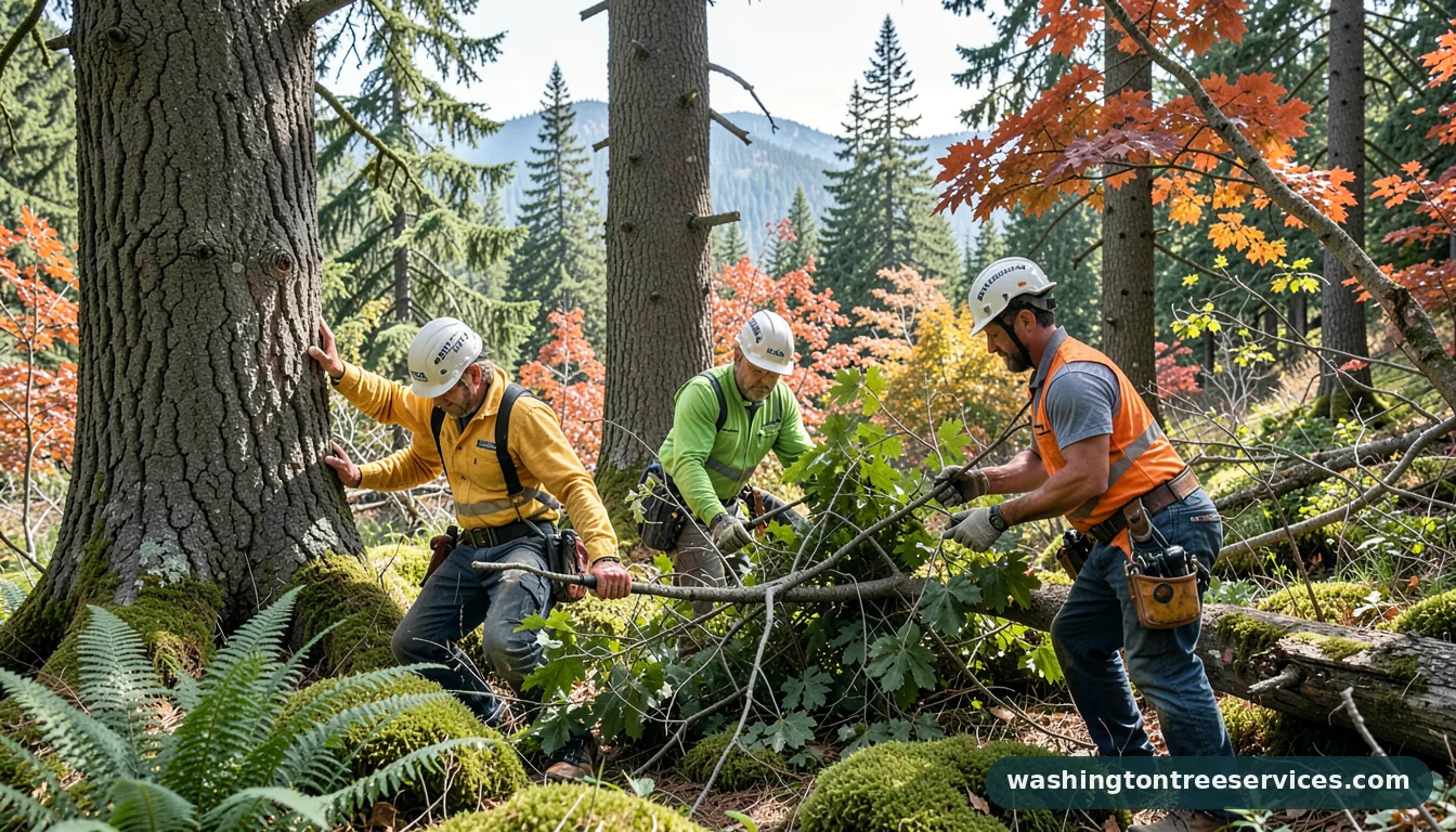 Professional equipment for tcia certified arborist in Washington tcia certified arborist - tree service equipment and crew in Washington