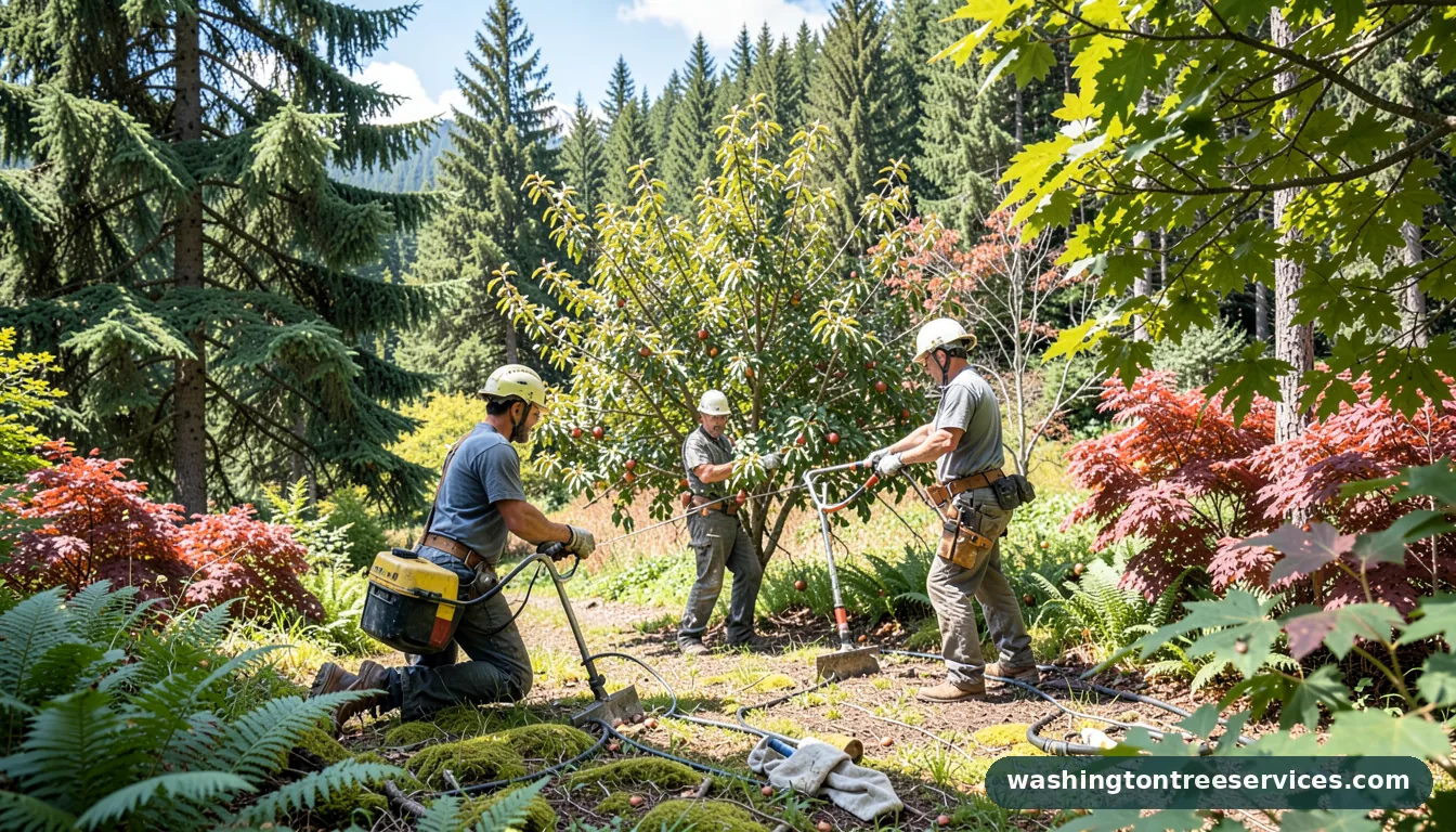 Completed time to prune fruit trees project by Washington Tree Services time to prune fruit trees - completed tree work by Washington Tree Services