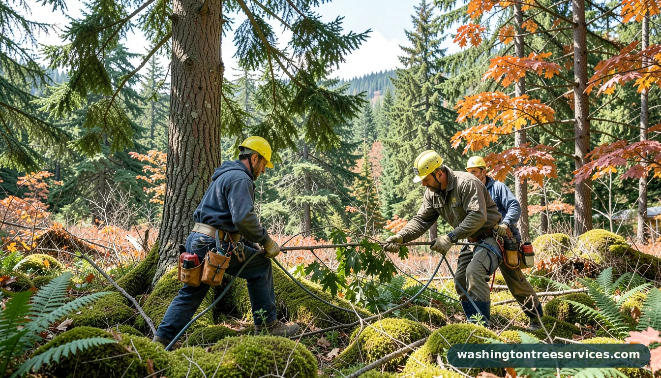 Completed tree arborist near me project by Washington Tree Services tree arborist near me - completed tree work by Washington Tree Services