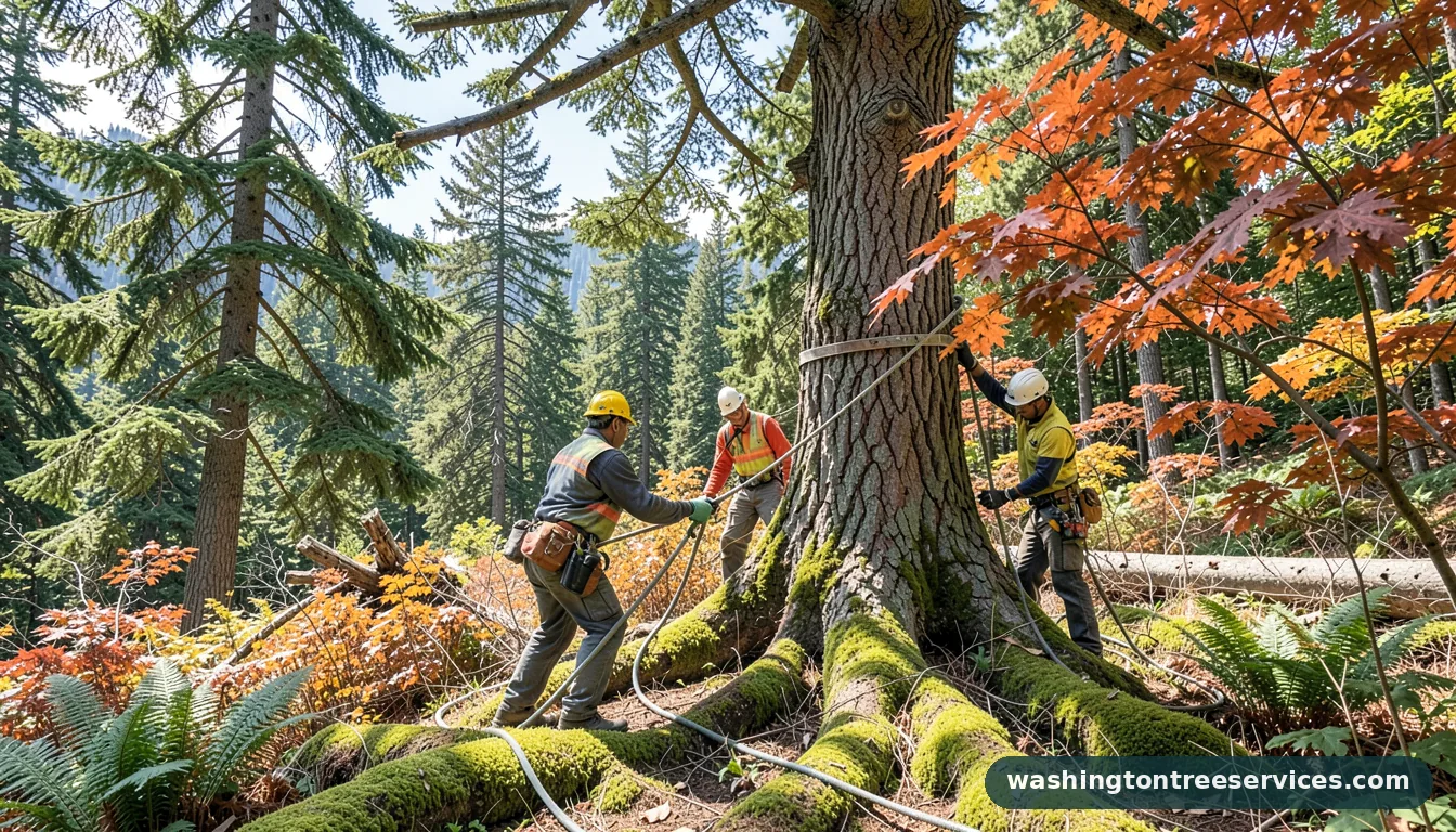 tree arborist - tree service equipment and crew in Washington