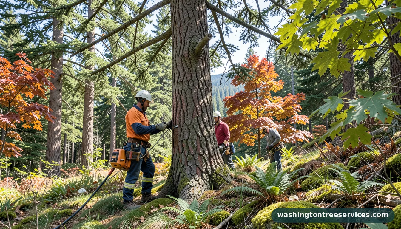 tree arborist - completed tree work by Washington Tree Services