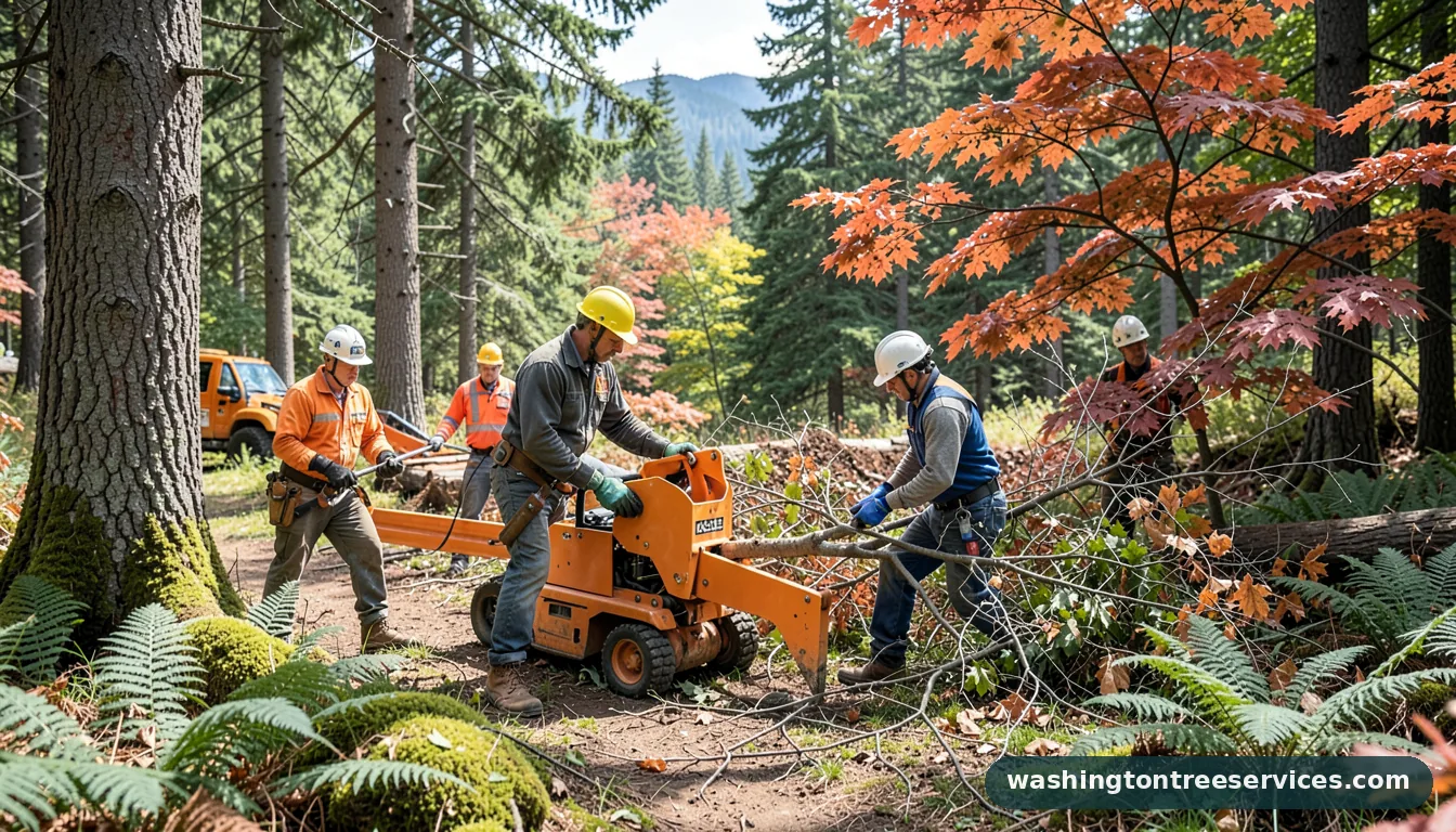 tree branch cutter rental - tree service equipment and crew in Washington