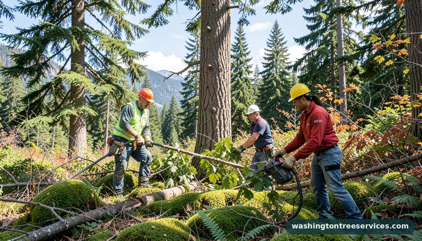 tree business near me - certified arborists at work in Washington