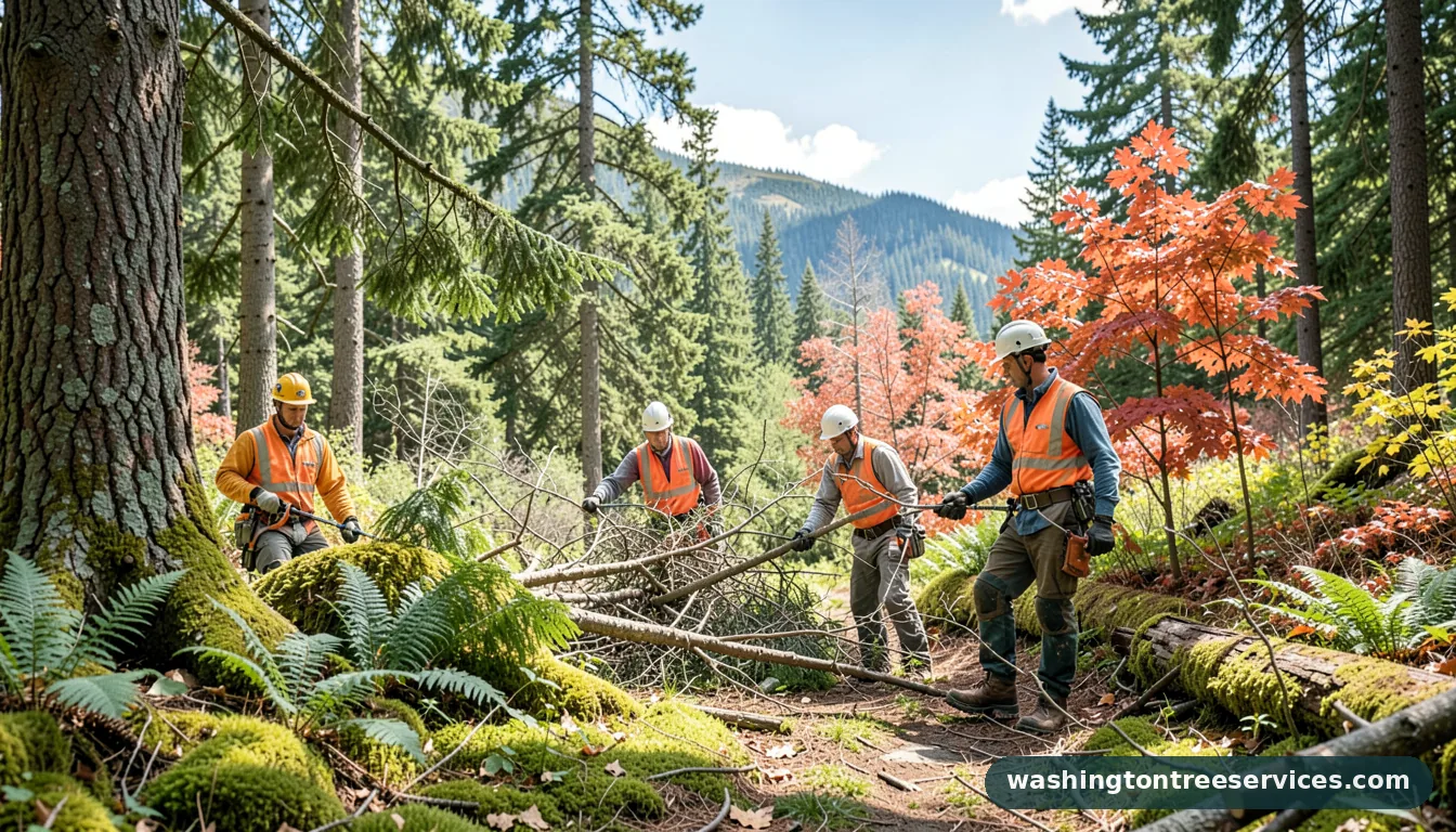 tree business near me - tree service equipment and crew in Washington