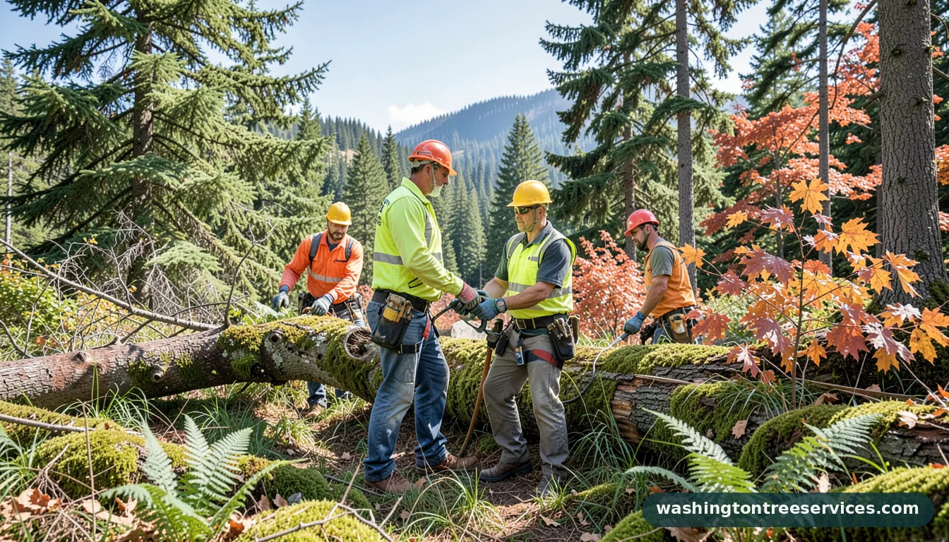 Certified arborists handling tree contractors near me in Washington tree contractors near me - certified arborists at work in Washington