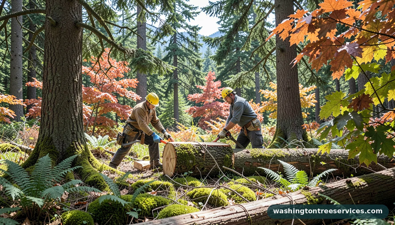 tree cutters near me - certified arborists at work in Washington