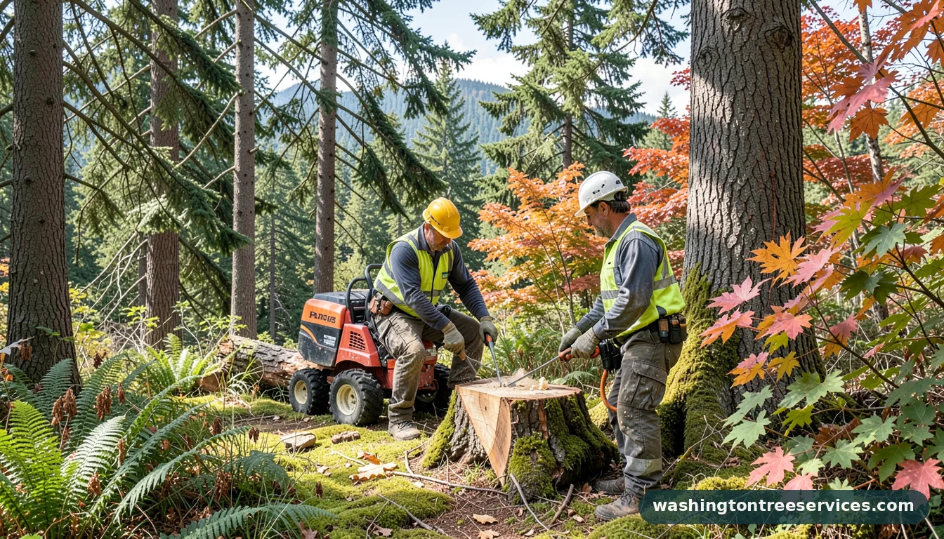 Certified arborists handling tree cutting hourly rate in Washington tree cutting hourly rate - certified arborists at work in Washington