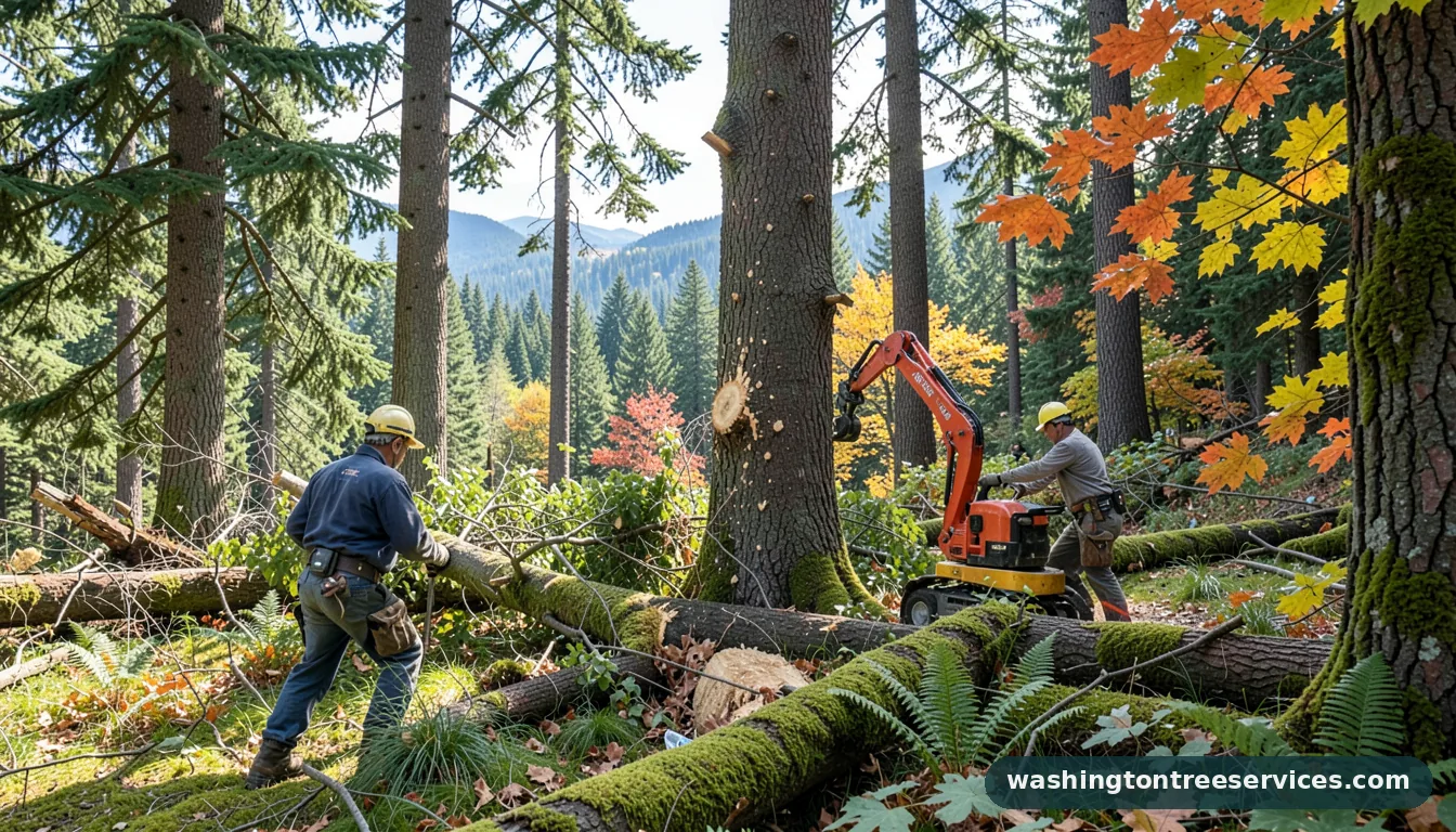 Completed tree cutting hourly rate project by Washington Tree Services tree cutting hourly rate - completed tree work by Washington Tree Services