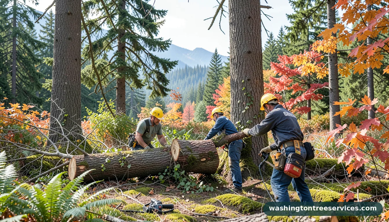tree cutting prices - certified arborists at work in Washington