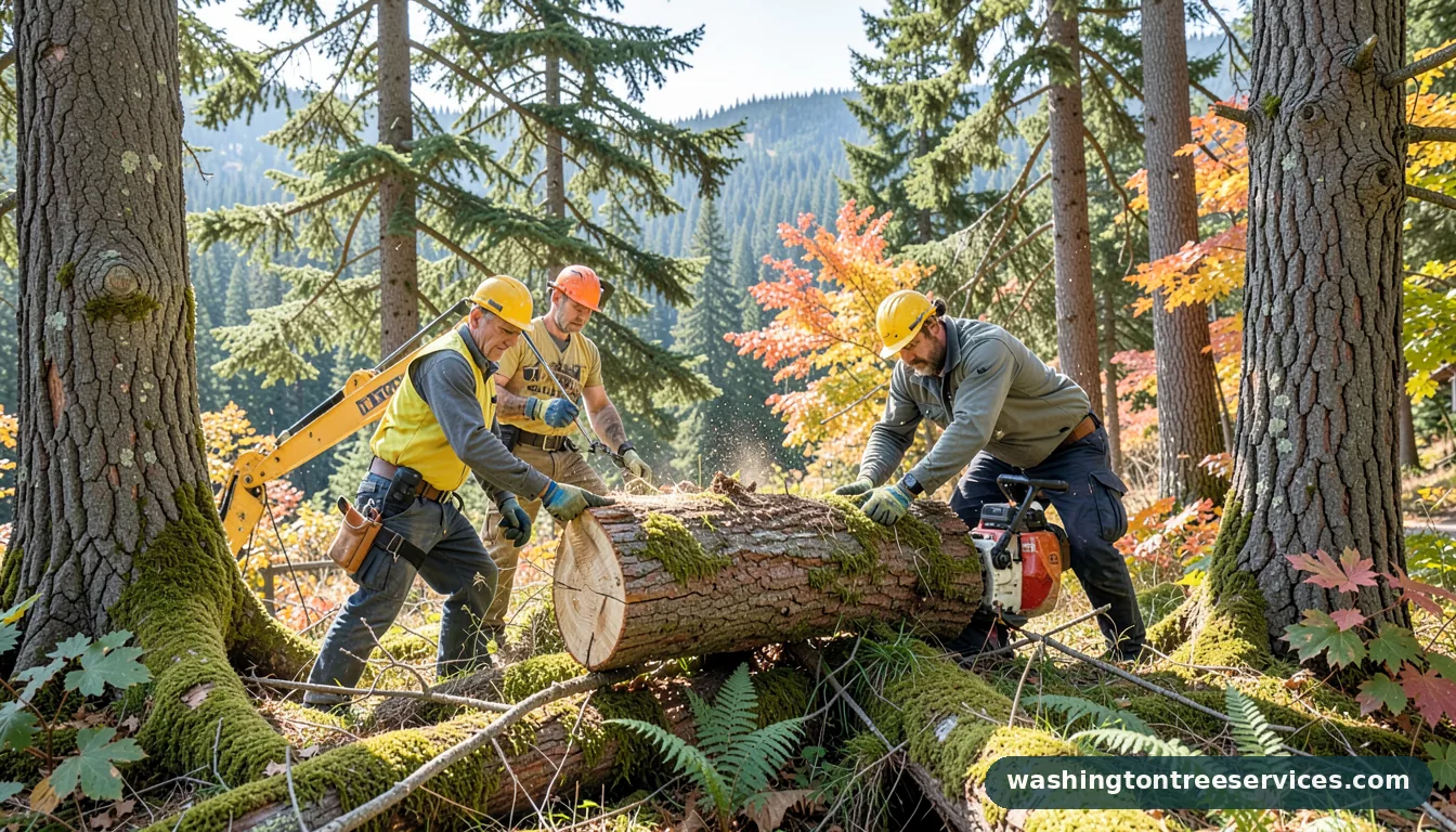 tree cutting prices - completed tree work by Washington Tree Services