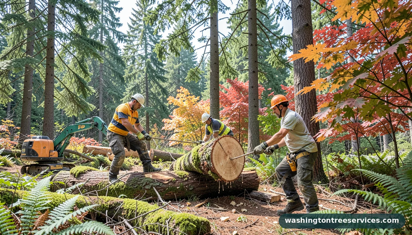 tree cutting service seattle - certified arborists at work in Washington