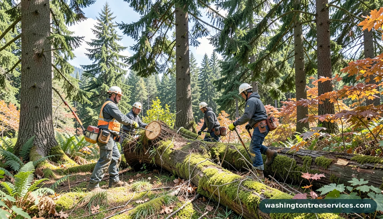 Certified arborists handling tree cutting services near me in Washington tree cutting services near me - certified arborists at work in Washington
