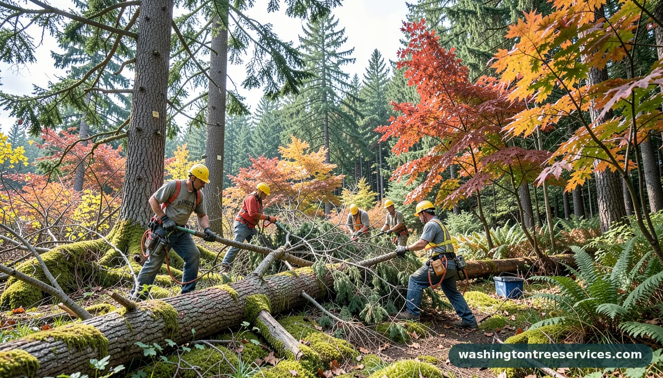 Professional equipment for tree disposal seattle in Washington tree disposal seattle - tree service equipment and crew in Washington