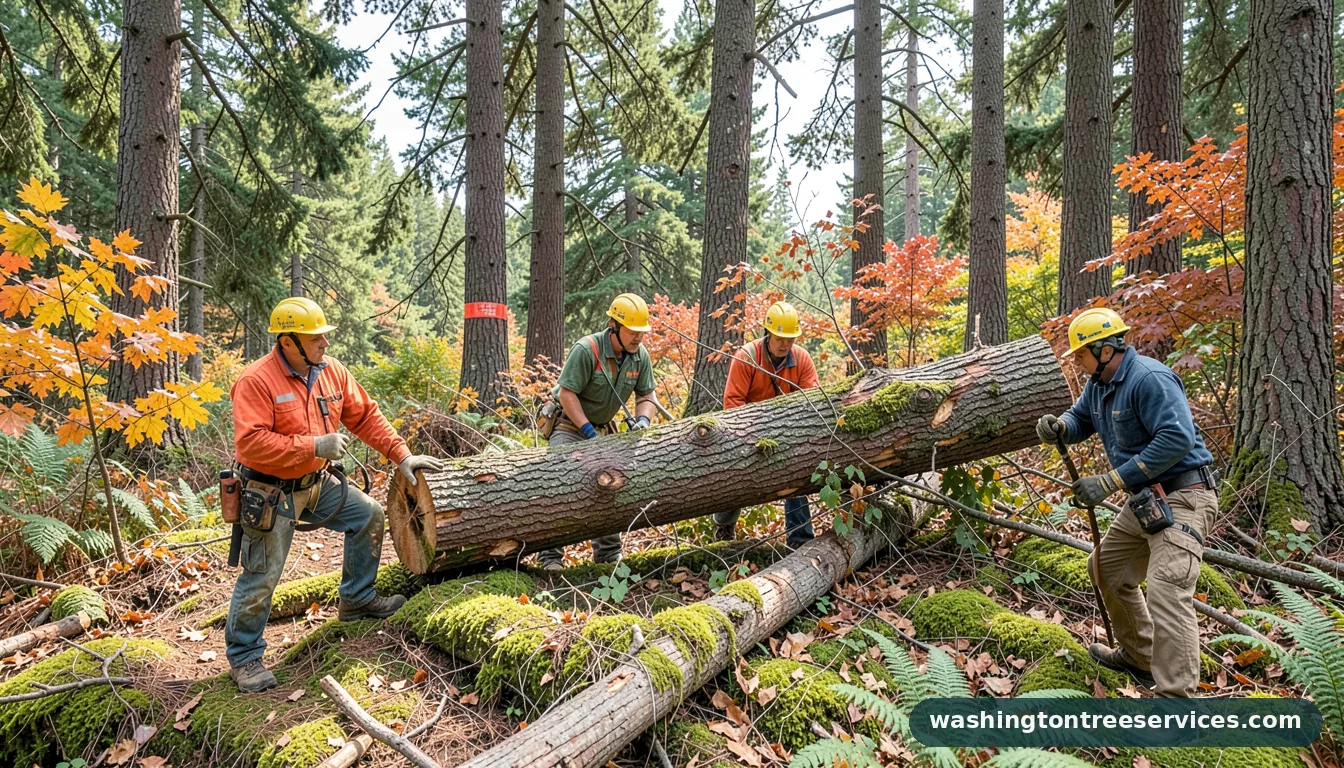 Completed tree disposal seattle project by Washington Tree Services tree disposal seattle - completed tree work by Washington Tree Services