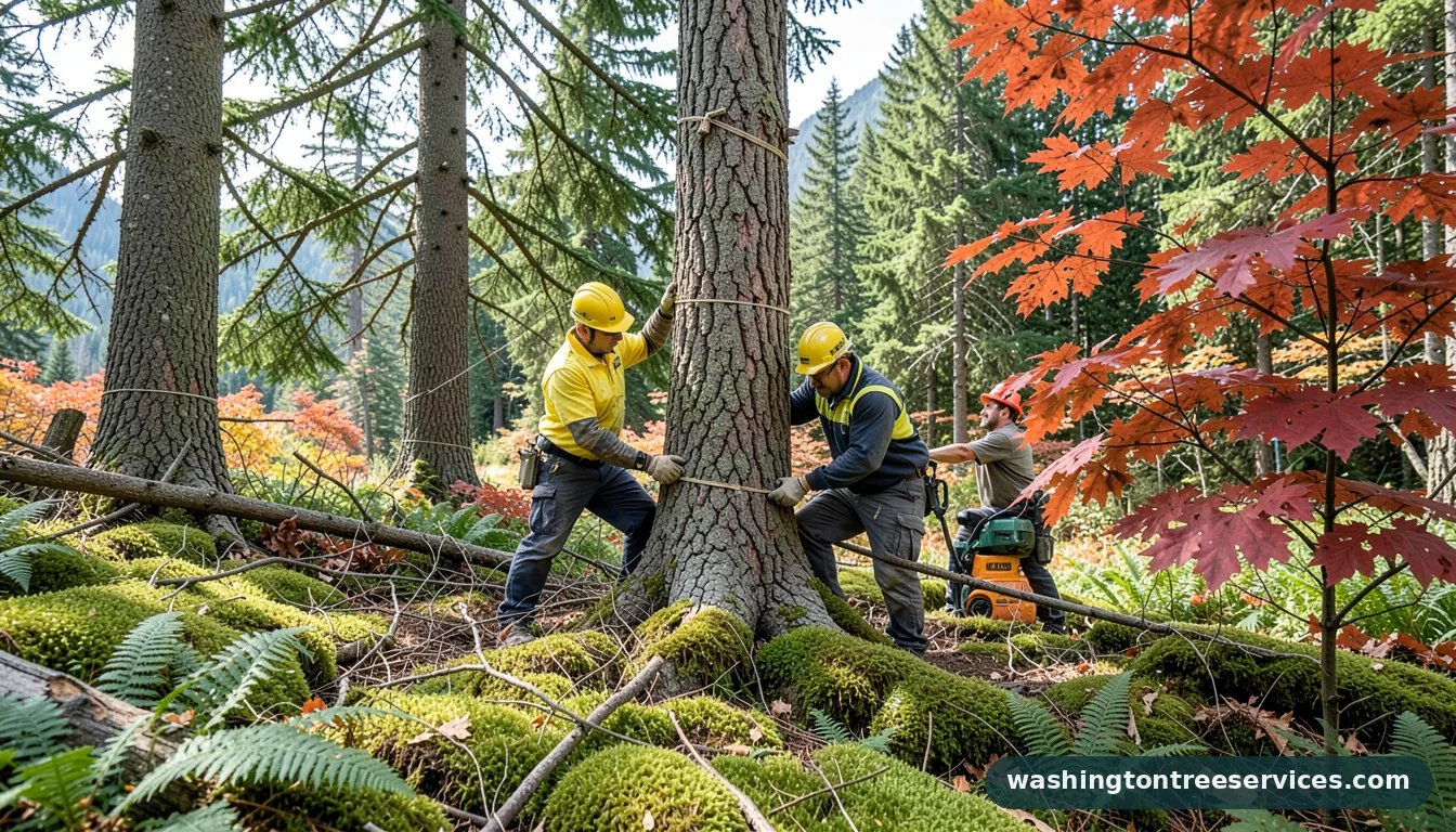 tree fixing - certified arborists at work in Washington