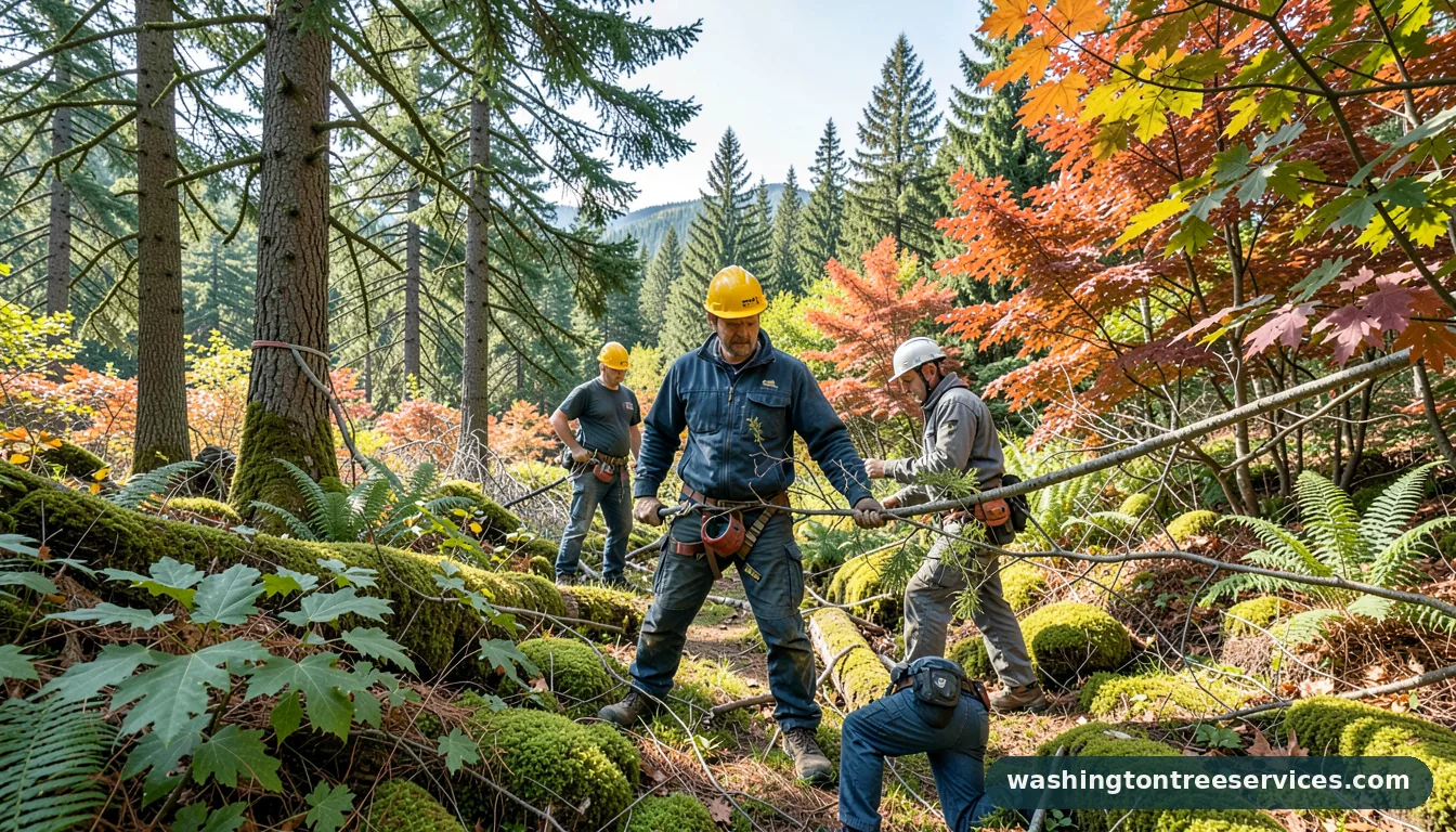 tree health assessment - certified arborists at work in Washington