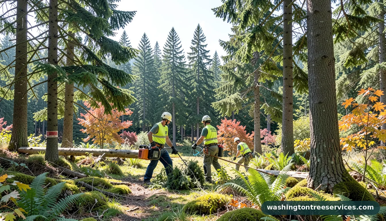 Certified arborists handling tree health services near me in Washington tree health services near me - certified arborists at work in Washington