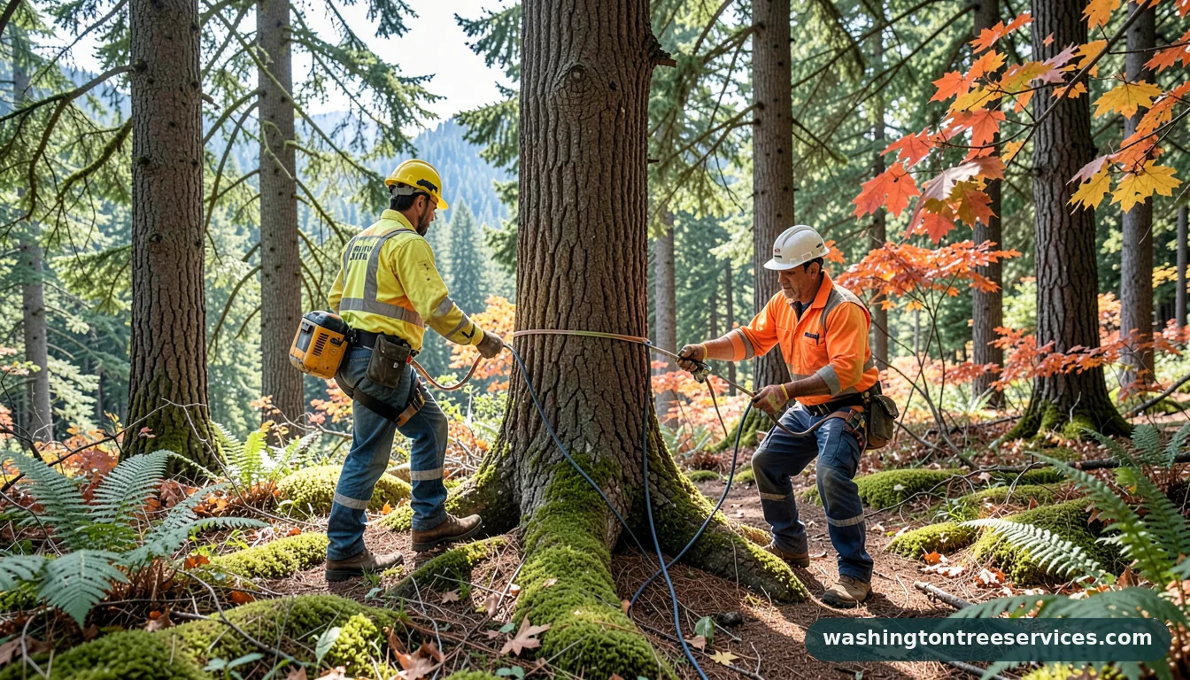 tree inspection near me - certified arborists at work in Washington
