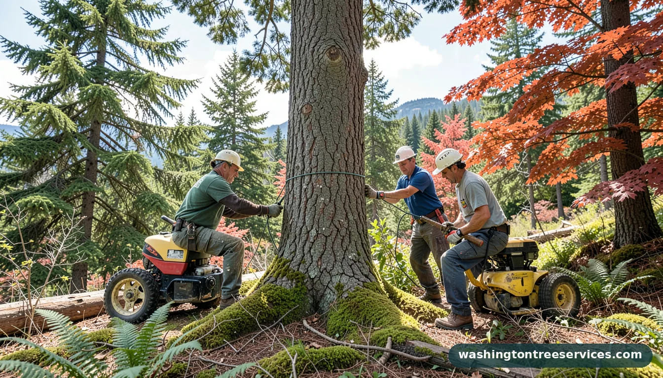 tree inspection near me - completed tree work by Washington Tree Services