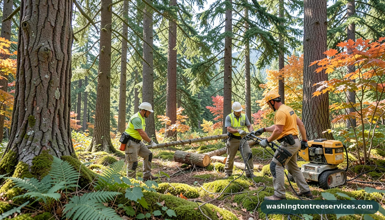tree maintenance near me - completed tree work by Washington Tree Services