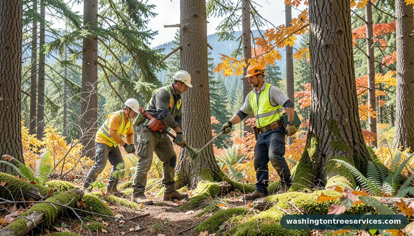 Professional equipment for tree maintenance services in Washington tree maintenance services - tree service equipment and crew in Washington