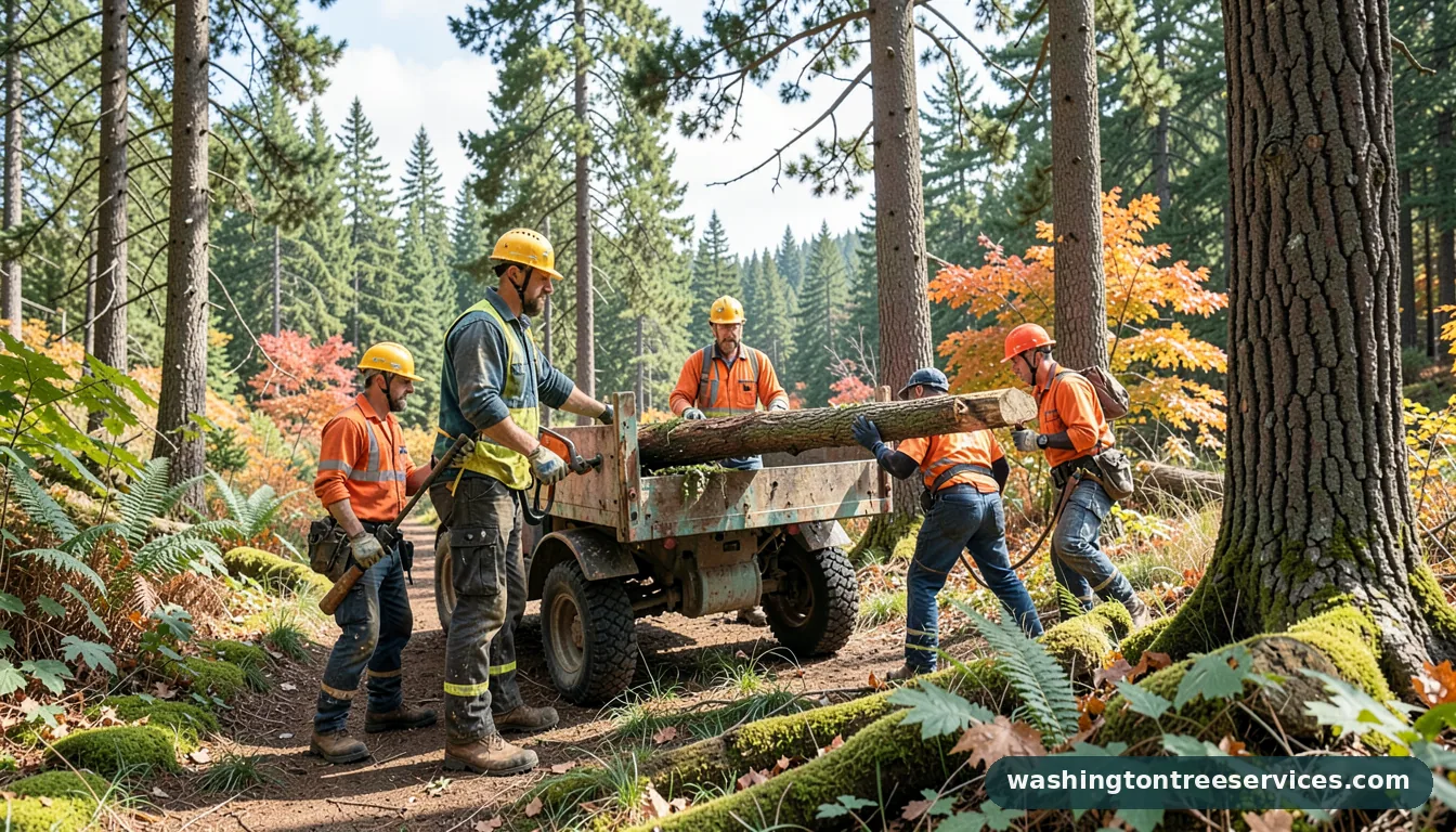 Completed tree pick up seattle project by Washington Tree Services tree pick up seattle - completed tree work by Washington Tree Services