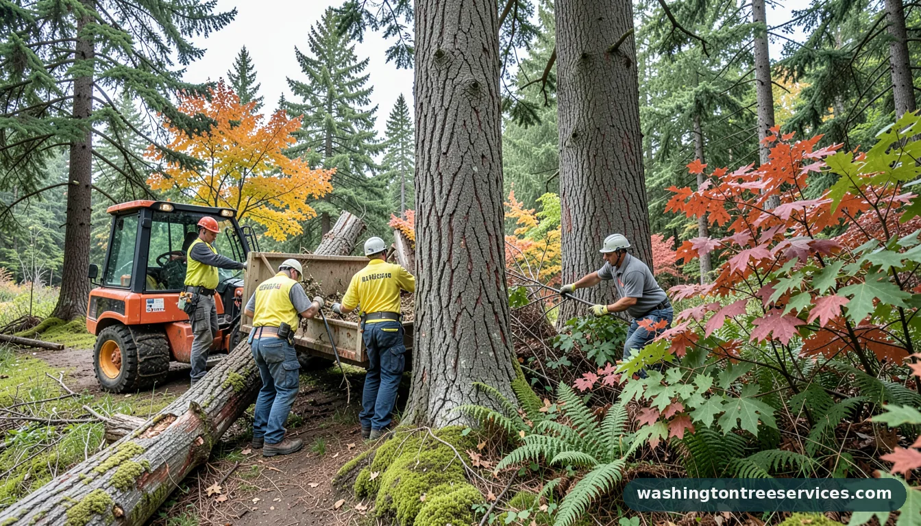 Certified arborists handling tree pickup seattle in Washington tree pickup seattle - certified arborists at work in Washington