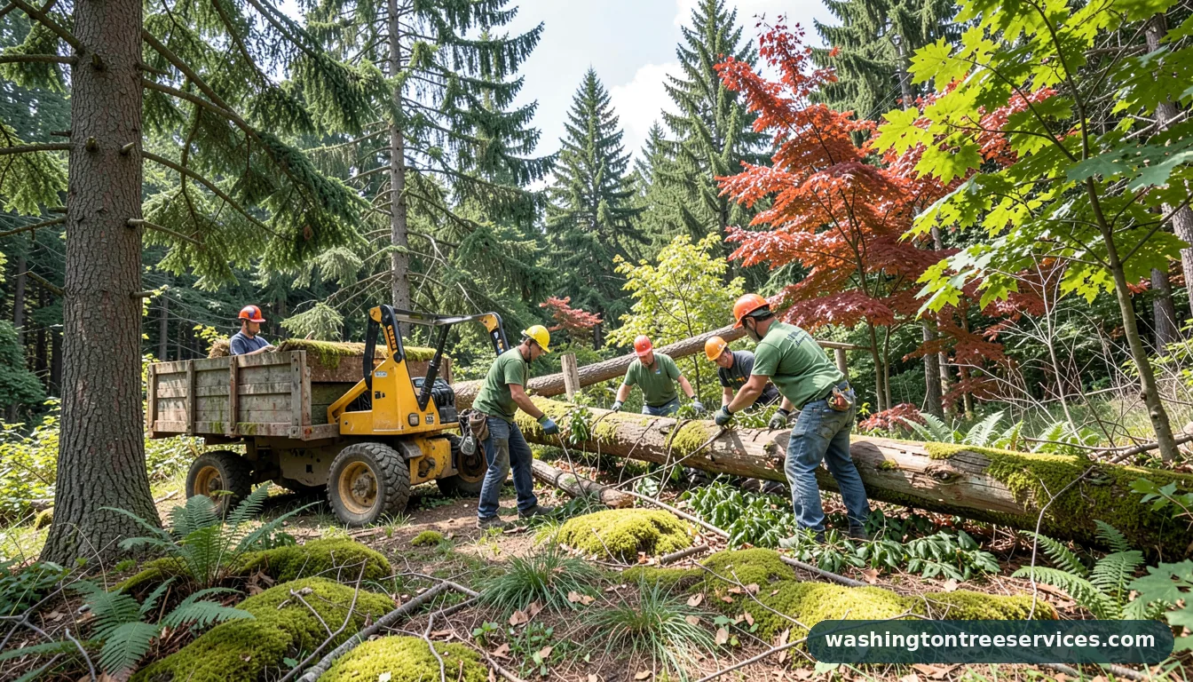 Completed tree pickup seattle project by Washington Tree Services tree pickup seattle - completed tree work by Washington Tree Services