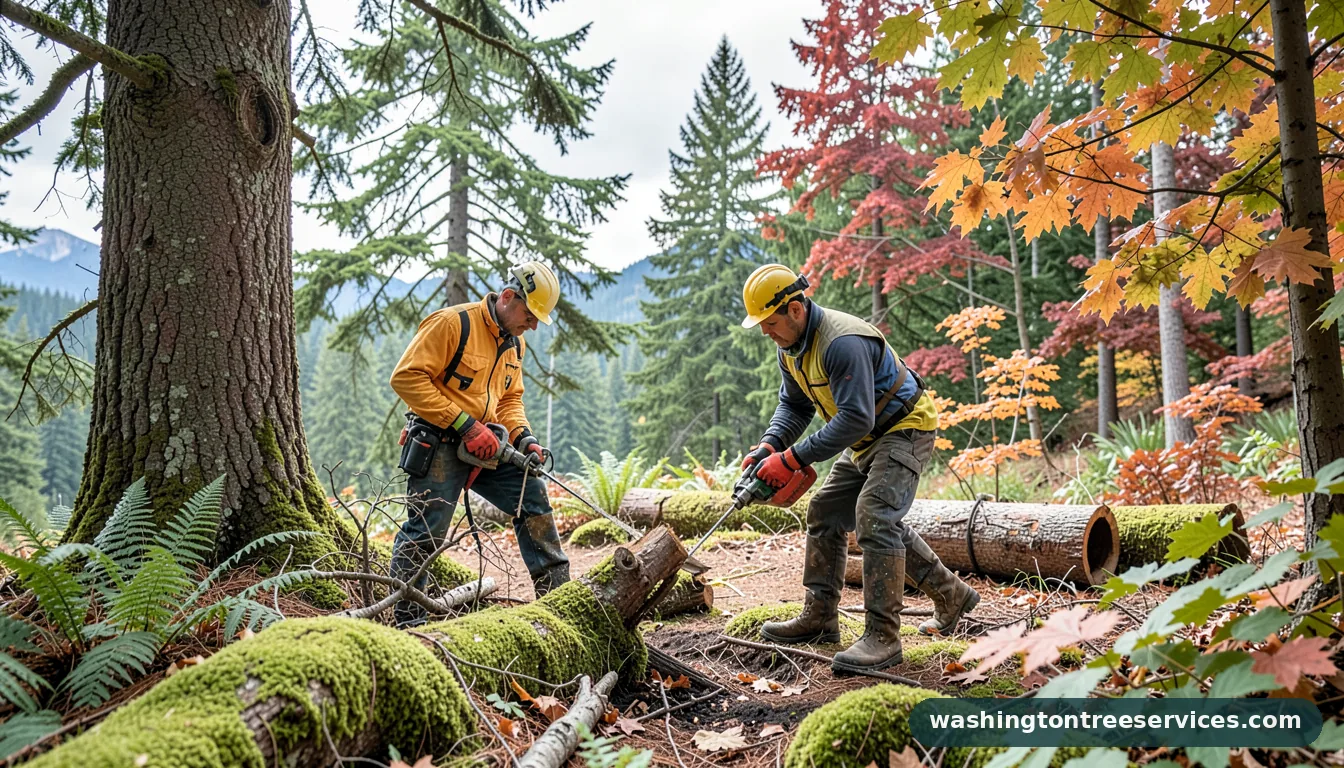 Certified arborists handling tree pruners near me in Washington tree pruners near me - certified arborists at work in Washington