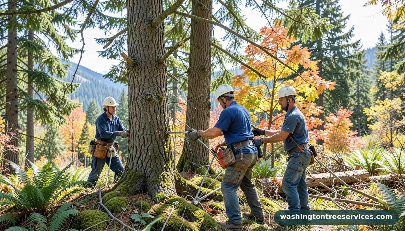 Completed tree pruning bellevue wa project by Washington Tree Services tree pruning bellevue wa - completed tree work by Washington Tree Services