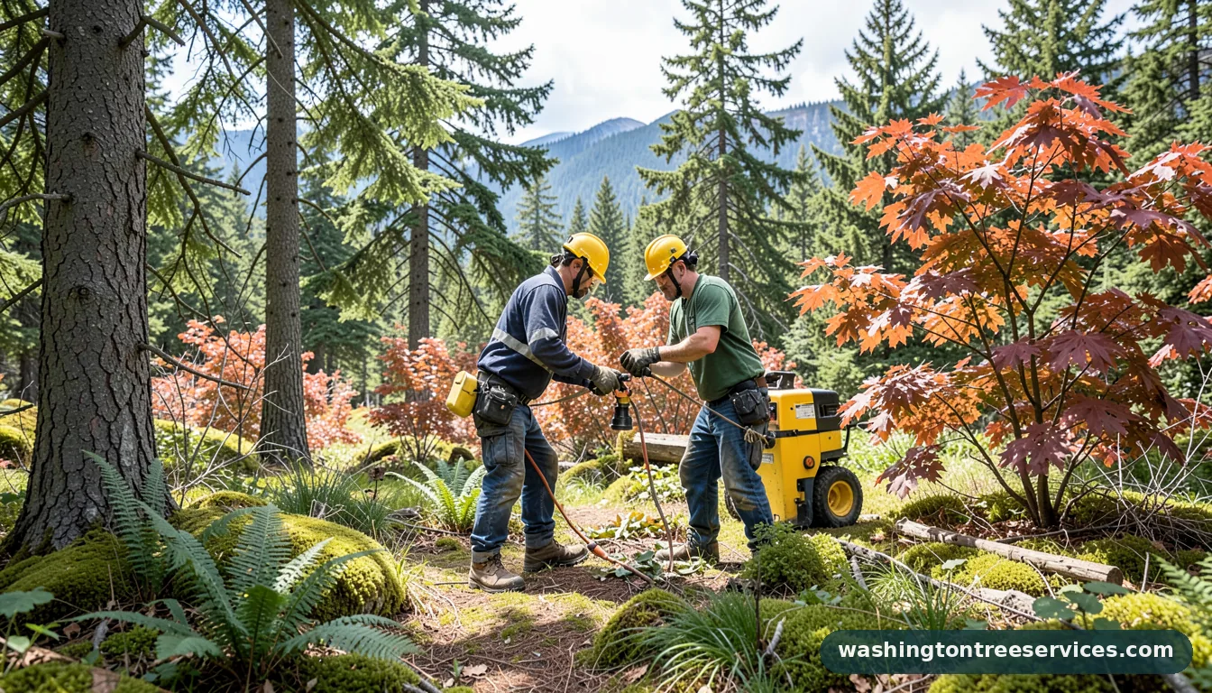 tree pruning guidelines - certified arborists at work in Washington