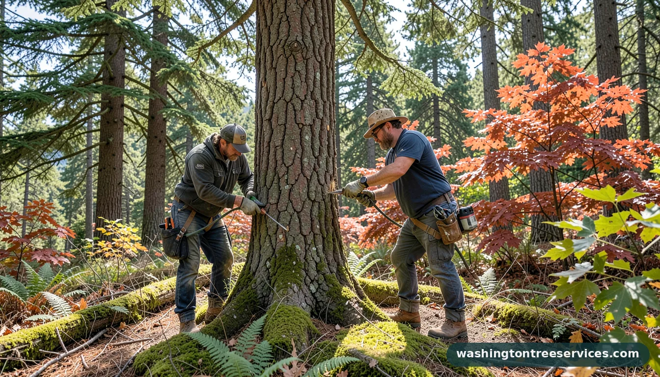 tree pruning near me - certified arborists at work in Washington