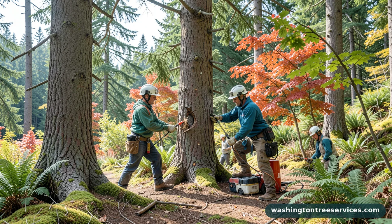 tree pruning seattle - certified arborists at work in Washington