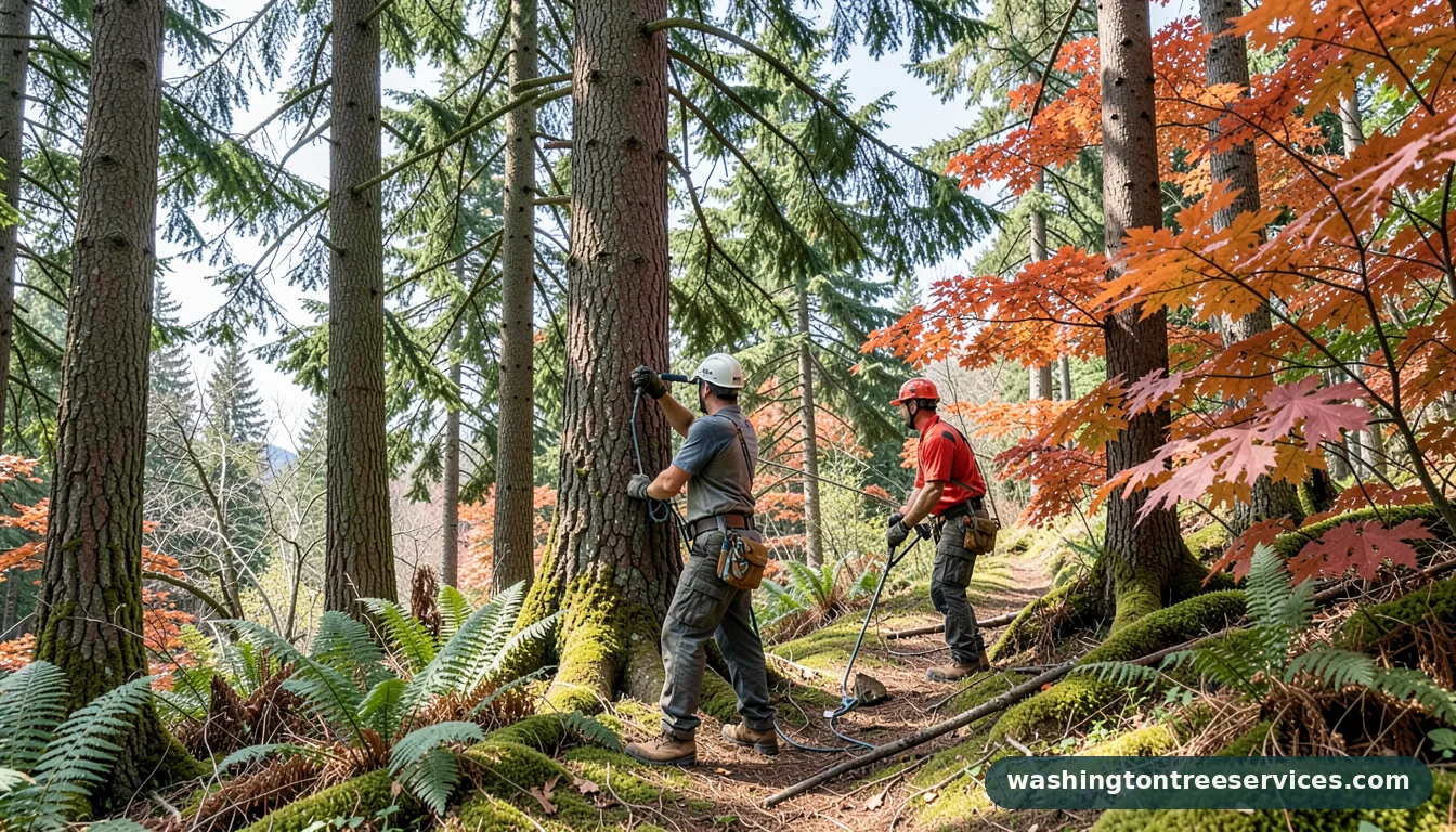 tree pruning seattle - completed tree work by Washington Tree Services