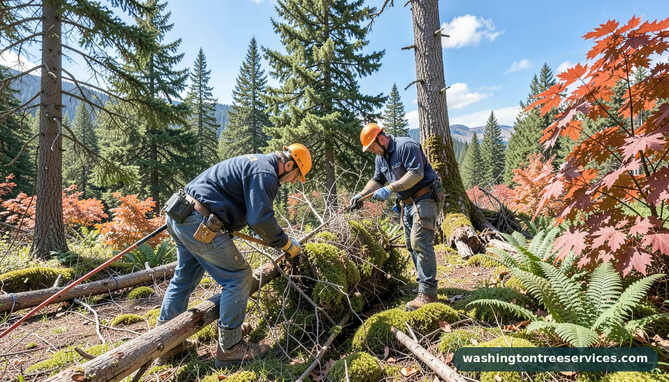 Completed tree pruning service near me project by Washington Tree Services tree pruning service near me - completed tree work by Washington Tree Services