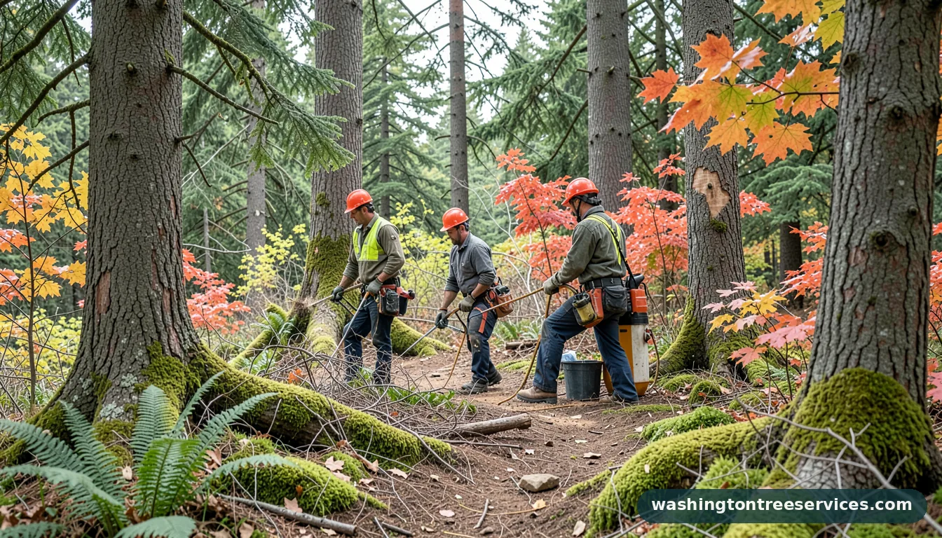 Professional equipment for tree pruning services near me in Washington tree pruning services near me - tree service equipment and crew in Washington