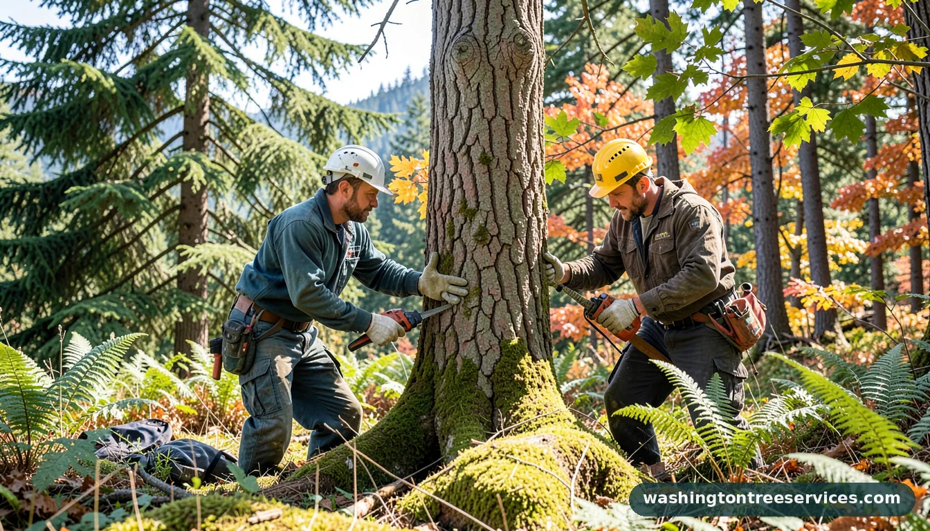 tree pruning - certified arborists at work in Washington