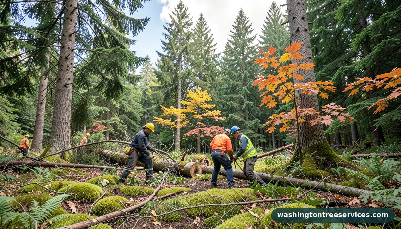 Certified arborists handling tree removal and trimming near me in Washington tree removal and trimming near me - certified arborists at work in Washington